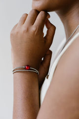 Tango-Armband - Rotes Murano