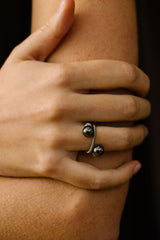 Bague femme diamant interchangeable - Swiss made - Pierre Hématite