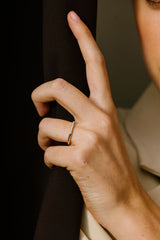 Bague Evidence demi-sertie