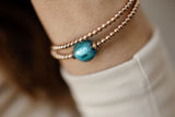Tango Armband - Murano Aqua
