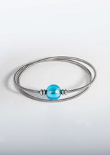 Twist Armband - Murano Aqua
