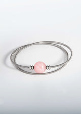 Twist Armband - Rosenquarz