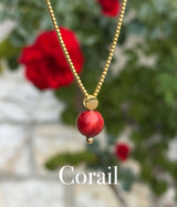 Liliflo_Bijoux interchangeables Swiss made_pierre semi-précieuse Corail