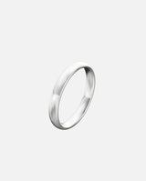 Liliflo - Bijoux Swiss made - Alliance homme Dune or gris 18 carats 3,5 mm - effet poli