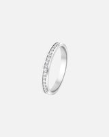 Alliance femme or gris 18 carats bague Venezia M