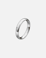 Alliance femme 3 diamants or gris Horizon 3,5 mm