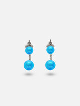 Boucles d'oreilles Karine - Murano Aqua
