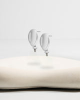 Liliflo_Bijoux interchangeable Swiss made_Boucles d'oreilles Giorgia en couleur acier