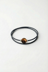 Armband Noir Absolu – Klassisch – Zierverschluss Tigerauge
