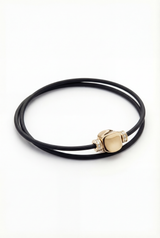 Bracelet Noir Absolu - Diamants - Lien Illusion
