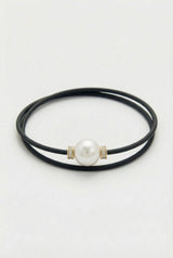 Armband Noir Absolu - Diamanten - Zierverschluss Perle Cumingii weiß