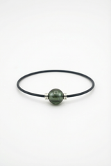 Bracelet Noir Absolu - Classique - Lien Murano Tahiti