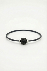 Armband Absolutes Schwarz - Klassisch - Lavastein-Glieder