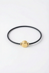 Bracelet Noir Absolu - Diamants - Lien Illusion