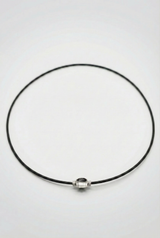 Collier Noir Absolu - Diamants - Lien Illusion