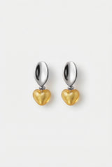 Boucles d'oreilles Giorgia - Coeur Murano or