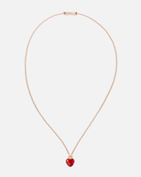 Collier Milonga - Coeur Murano rouge