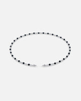 Liliflo - Bijoux modulable Swiss made - Collier femme couleur acier en pierre Onyx