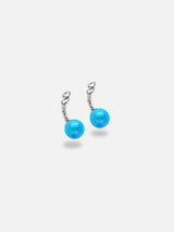 Boucles d'oreilles Karine - Murano Aqua