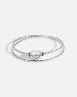 Liliflo - Bijoux modulables Swiss made - Bracelet femme double tour et Lien Coeur interchangeable Acier