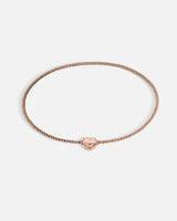 Liliflo - Bijoux interchangeables Swiss made - Collier Tango et Lien Coeur en couleur acier rosé