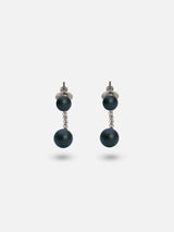 Liliflo - Bijoux modulable Swiss made - Boucles d'oreilles interchangeable en pierre Onyx