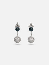 Liliflo - Bijoux modulable Swiss made - Boucles d'oreilles interchangeable en pierre Onyx et pendant zircons