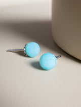 Liliflo_Bijoux modulables Swiss made_Clous d’oreilles_Pierre semi-précieuse_Amazonite