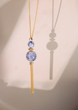 Sautoir - Murano Aube-Argenté