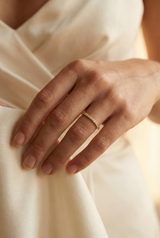 Bague Evidence demi-sertie