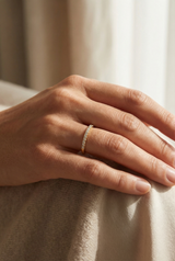 Bague Evidence demi-sertie