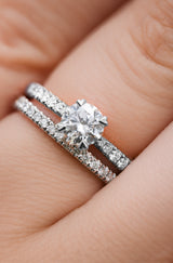 Bague Evidence demi-sertie