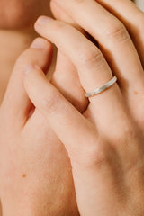 Bague Zéphyr 4.5 mm Givrée - Diamants