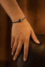 Armband Absolutes Schwarz - Klassisch - Lavastein-Glieder