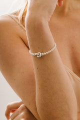 Liliflo - bijoux modulables Swiss made - bracelet perles de culture  - Lien Eternité en acier