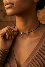 Collier Noir Absolu - Classique - Perle de Tahiti