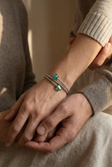 Bracelet Tango - Coeur Murano lagune