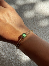 Bracelet Milonga - Murano Cube Vert menthe