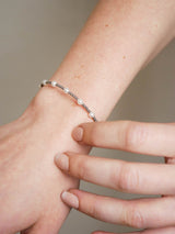 Liliflo - Bijoux modulable Swiss made - Bracelet femme couleur acier en perle Cumingii