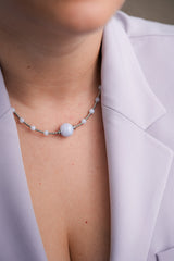 Collier Traviata Calcédoine