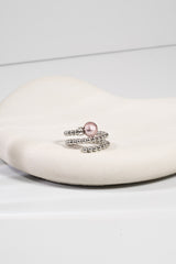 Bague Tango - Murano Pourpre light