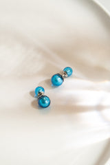 Boucles d'oreilles Anaïs - Murano Aqua