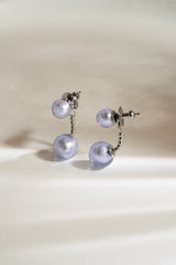 Boucles d'oreilles Karine - Murano Lavande