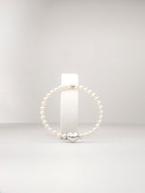 Liliflo - Bracelet femme en perle de Cumingii et Lien interchangeable Coeur en couleur acier