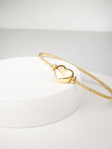 Liliflo - Bijoux modulables Swiss made - Lien Coeur interchangeable Acier Doré