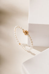 Liliflo - bijoux modulables Swiss made - bracelet perles de culture  - Lien Eternité en or rose 18 cts