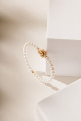 Liliflo - bijoux modulables Swiss made - bracelet perles de culture  - Lien Eternité en or rose 18 cts