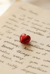 Décor interchangeable - Coeur Murano rouge