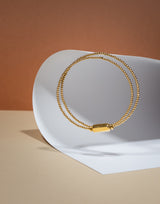 Liliflo_bijoux interchangeable Swiss made_Bracelet femme en acier doré avec notre Lien poésie_idée cadeau Noel