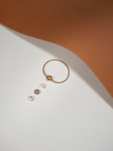 Liliflo_bijoux interchangeable Swiss made_Bracelet acier rosé Tango avec  avec un Lien Globe_Idée de cadeau